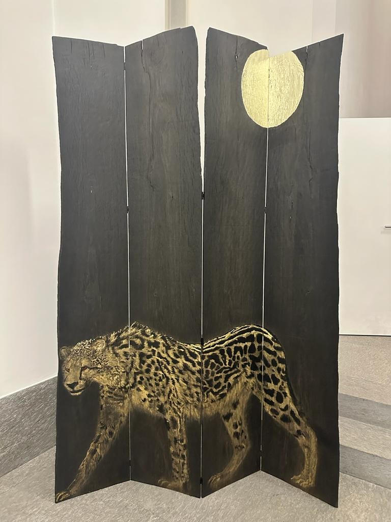 King Cheetah (recto); Full Moon and Fog (verso)